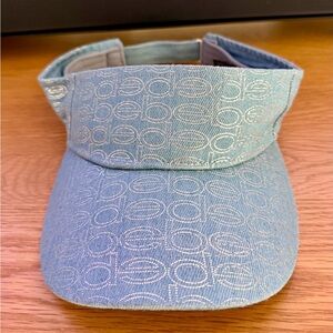 Bebe Light Blue Denim Visor